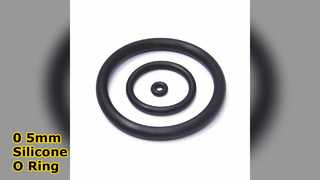 Inspección completa del sello de junta tórica de silicona de 0,5 mm