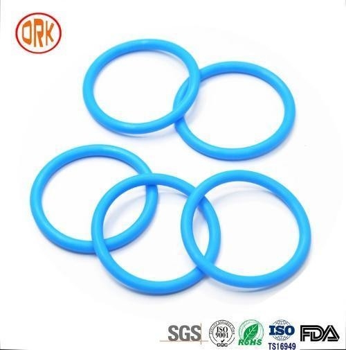 0.5 mm - 1000 mm 568 Anillo de goma de silicona azul de sellado RoHS anillos de goma plana O