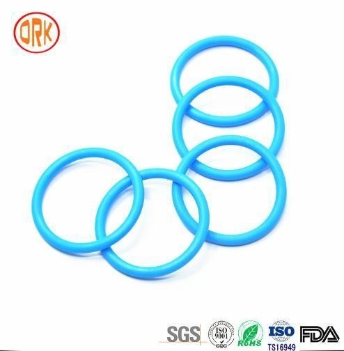 0.5 mm - 1000 mm 568 Anillo de goma de silicona azul de sellado RoHS anillos de goma plana O