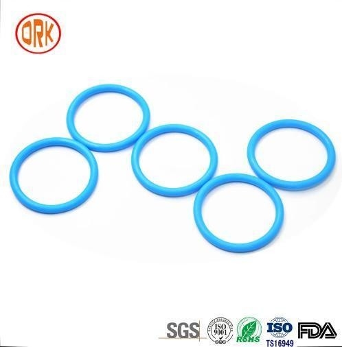 0.5 mm - 1000 mm 568 Anillo de goma de silicona azul de sellado RoHS anillos de goma plana O