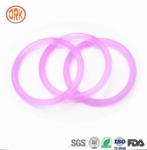 Personalización Púrpura Translúcido de caucho de silicona O anillo de sello de anillo de junta para el sello del eje