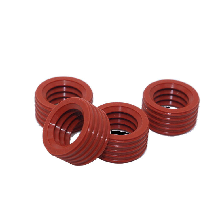 Anillos de sellado hidráulico USH en forma de U rojo personalizados para conector de almacenamiento de energía