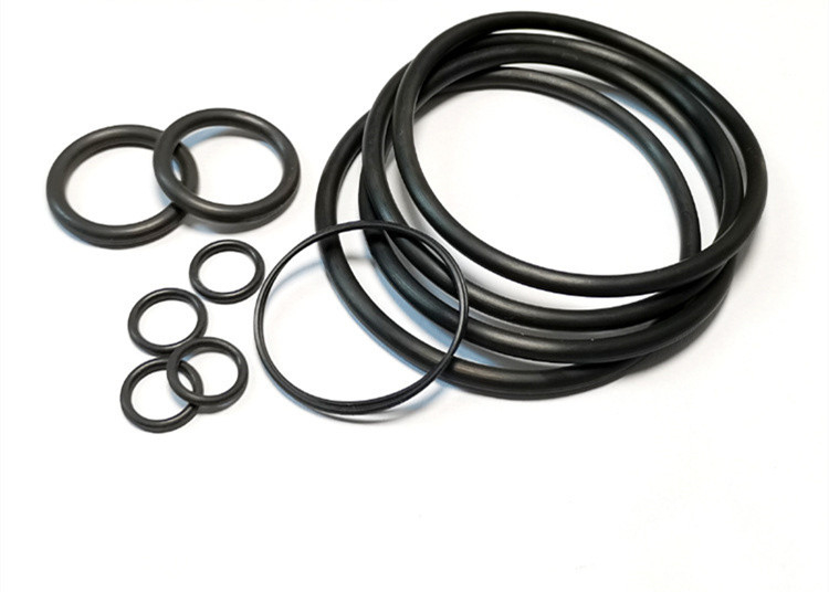 Oros de goma de silicona de tipo anillo de cinco bordes negro/verde para aplicaciones en contacto con alimentos