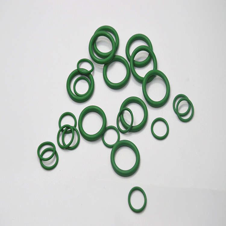Anillo verde O ofrece varios tamaños para automóviles de camión de goma de silicona PTFE FKM EPDM anillo