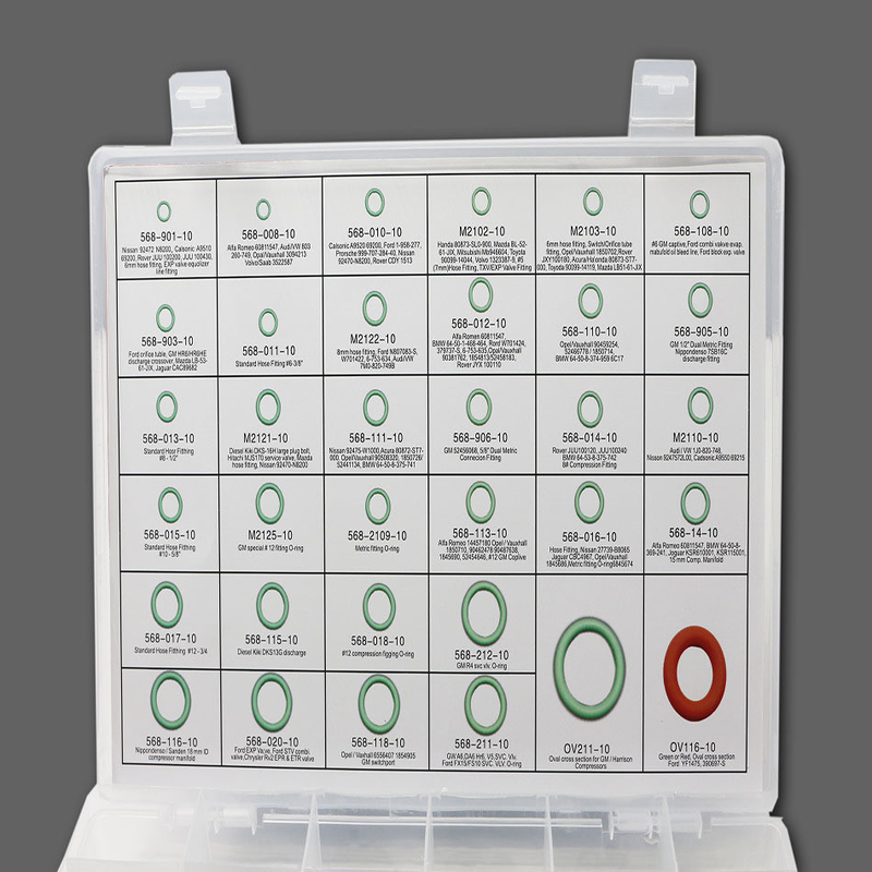 ORK 382pcs/386pcs/407pcs/408pcs Fkm o Nbr Caja/Kit de sellado de anillos O de caucho
