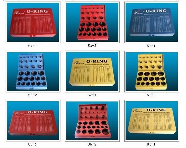 ORK 382pcs/386pcs/407pcs/408pcs Fkm o Nbr Caja/Kit de sellado de anillos O de caucho
