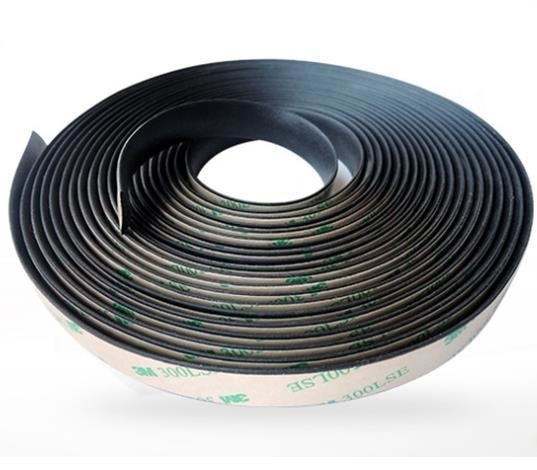 Tamaño personalizado Tipo D EPDM de espuma Adhesivo de puertas de sello de bandas de goma anti-polvo para puertas de ventanas