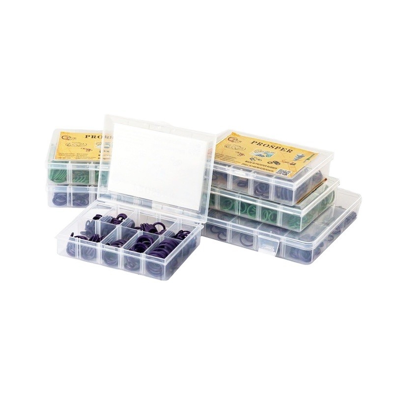 NBR O Anillo de válvula de goma de sello Kit 382 Pcs Anillos O negros para la reparación hidráulica