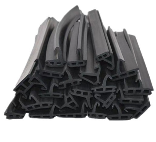 Banda de sellado de puertas de caucho de silicona negra para ventanas de aluminio resistentes a la presión del aceite