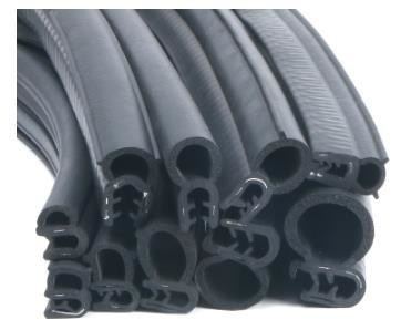 Banda de sellado de puertas de caucho de silicona negra para ventanas de aluminio resistentes a la presión del aceite