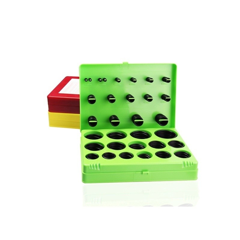 NBR O Anillo de válvula de goma de sello Kit 382 Pcs Anillos O negros para la reparación hidráulica