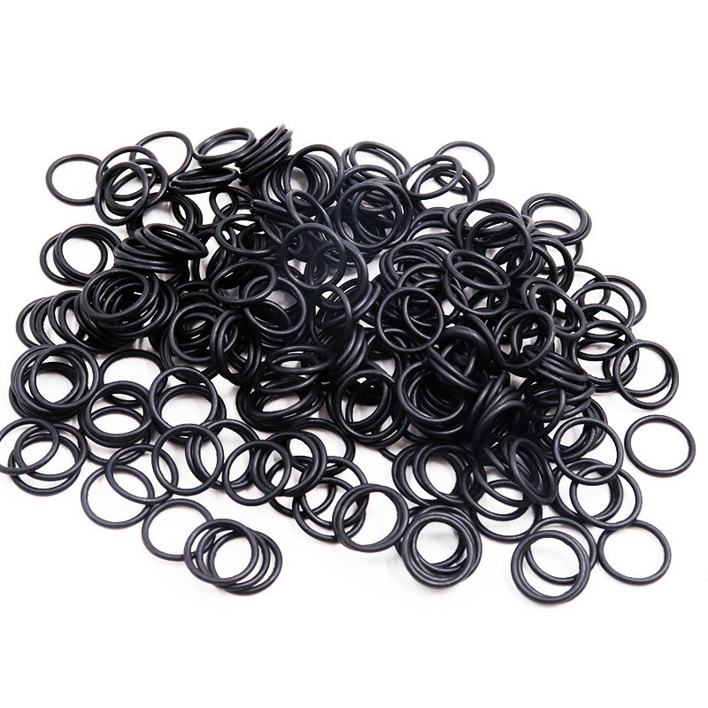 Dibujos 3D/2D NBR 70 Anillos O de caucho de orilla Sellos con color negro y de tamaño pequeño