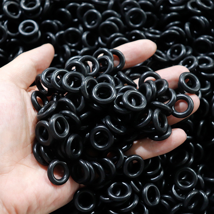 Dibujos 3D/2D NBR 70 Anillos O de caucho de orilla Sellos con color negro y de tamaño pequeño
