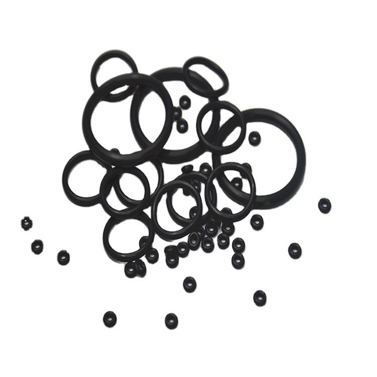 Inspección completa de los anillos O de goma de silicona negra para automóviles según las dimensiones del dibujo