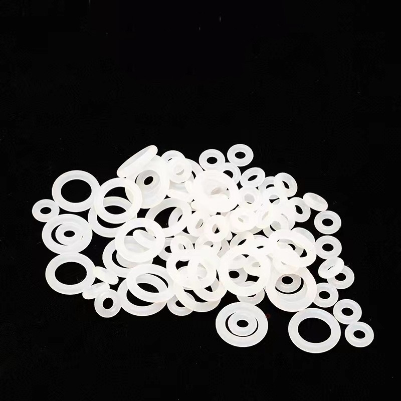 Sello azul de silicona con junta plana de doble anillo O, sello resistente al aceite AS568 PG Tamaño estándar