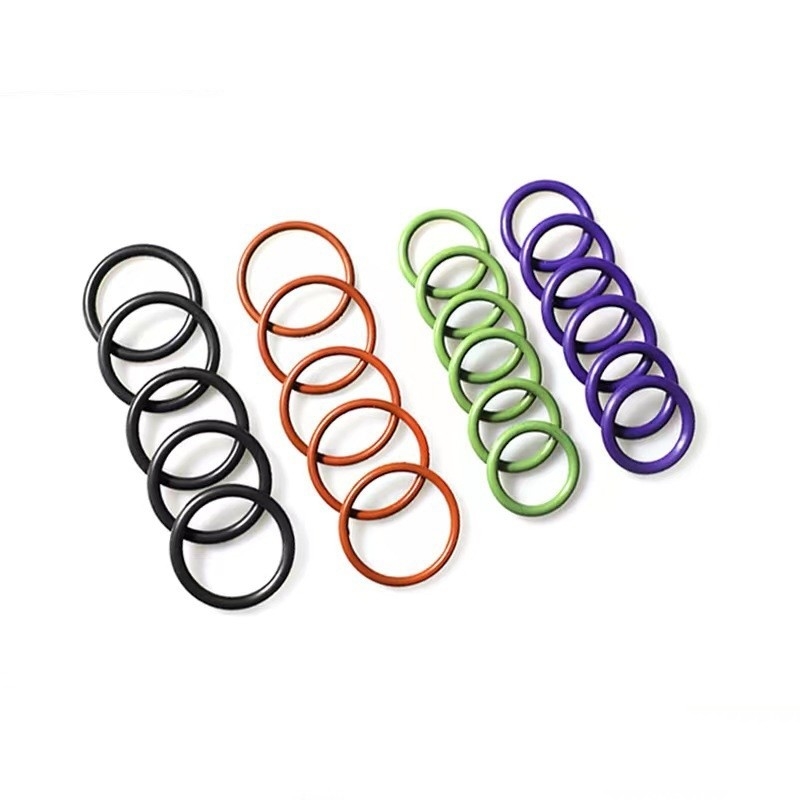 Amarillo Negro Verde Blanco Marrón Rojo Azul O-Ring de silicona resistente al aceite para focas de ORK