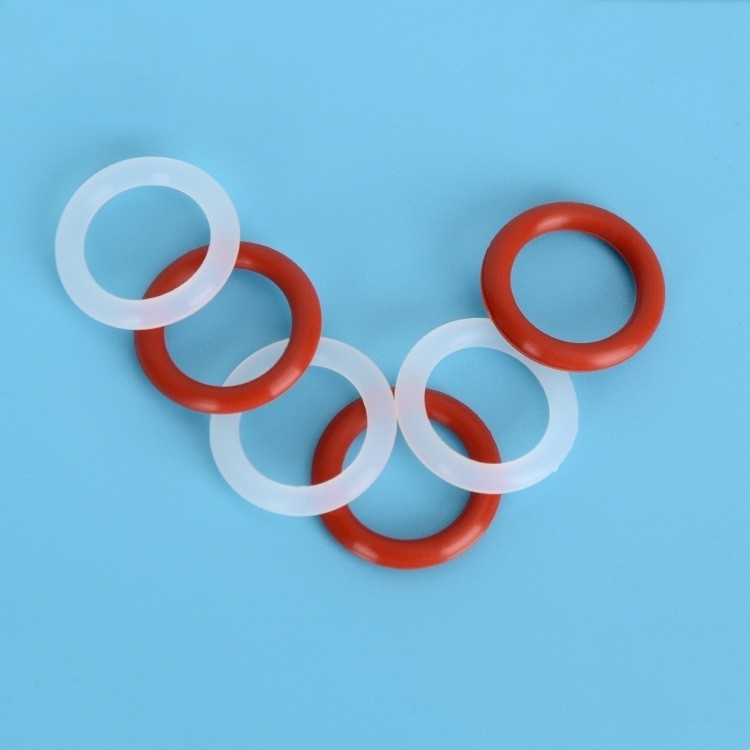 Anillo O de silicona personalizado certificado REACH en rojo y negro con sellos resistentes al calor