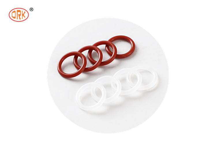Caucho Médico Duradero Silicón Rojo Transparente y Tamaño de Anillo O para Aplicaciones Sin Polvo y Absorbentes de Choques