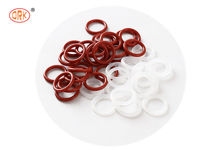 Caucho Médico Duradero Silicón Rojo Transparente y Tamaño de Anillo O para Aplicaciones Sin Polvo y Absorbentes de Choques