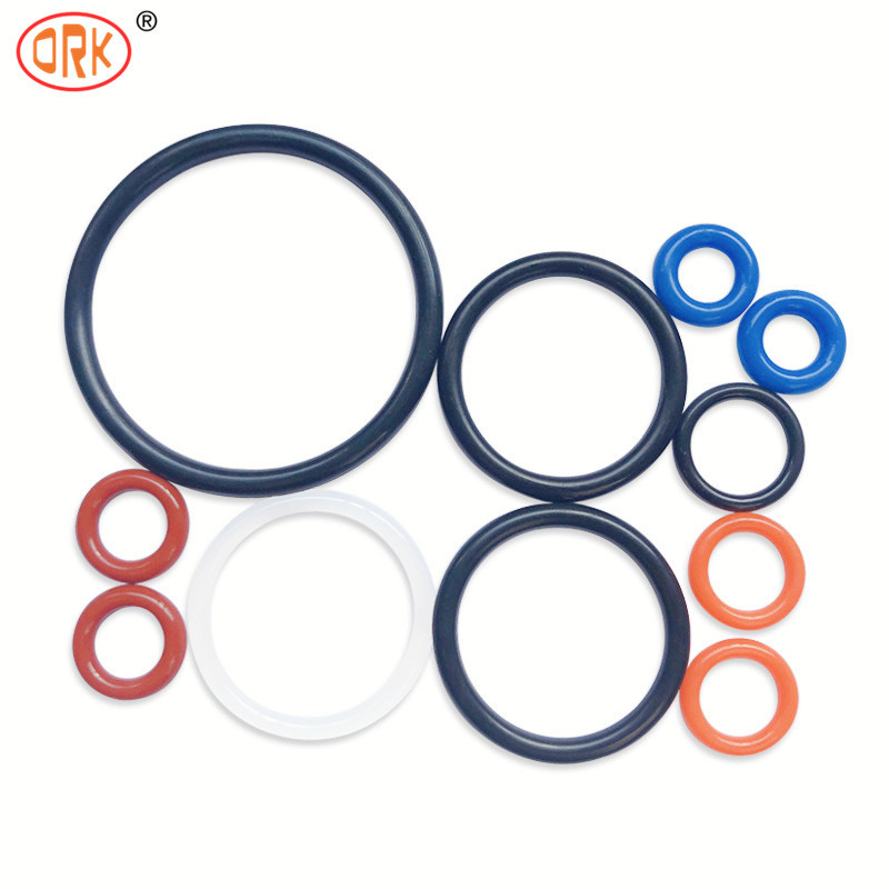 Sello de caucho de plástico compatible con Rohs colorido silicona O anillo material Epdm FKM NBR