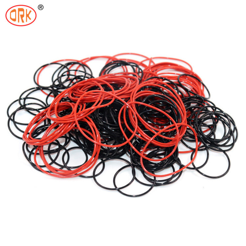 Anillo de elastómeros O rojo EPDM FKM NBR 70 de caucho de orilla Anillo de silicona de alta seguridad Tamaño personalizado