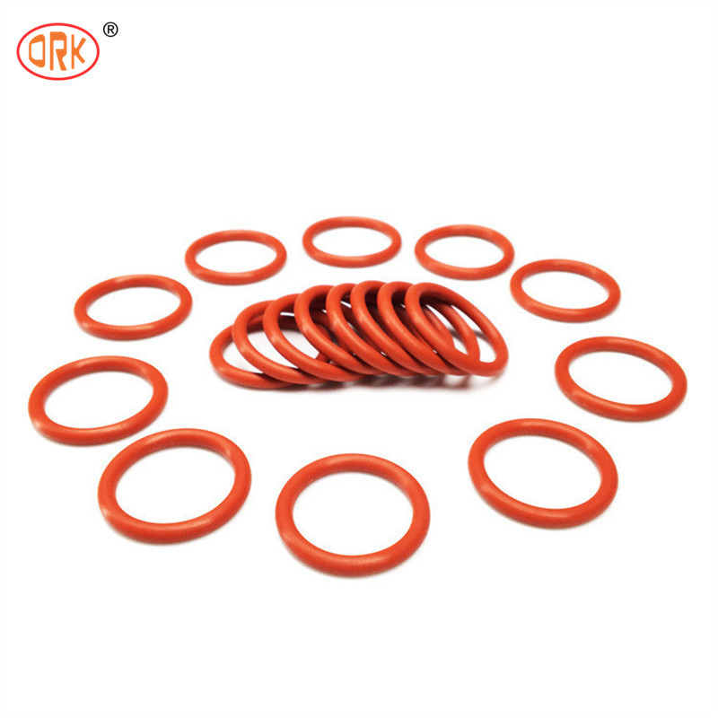 Anillo de elastómeros O rojo EPDM FKM NBR 70 de caucho de orilla Anillo de silicona de alta seguridad Tamaño personalizado