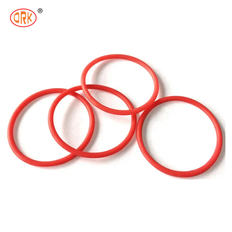 Anillo de elastómeros O rojo EPDM FKM NBR 70 de caucho de orilla Anillo de silicona de alta seguridad Tamaño personalizado